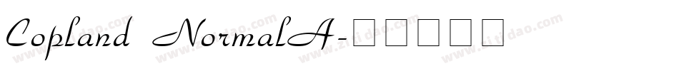 Copland NormalA字体转换